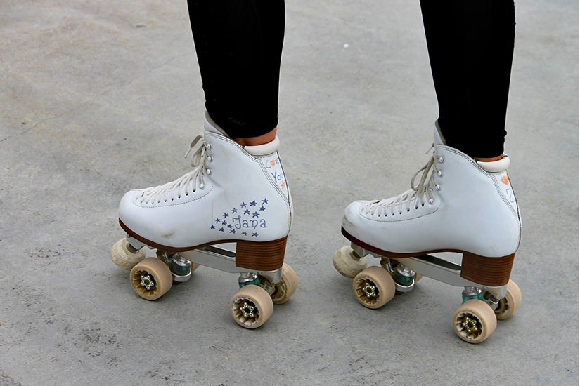 Roller skates skater