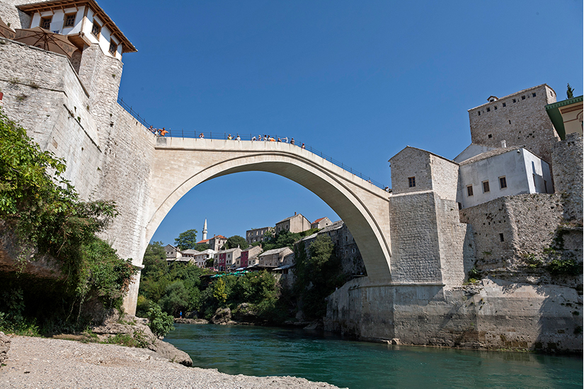 Old Bridge (Stari Most) over the Neretva River, Mostar, Herzegovina-Neretva, Bosnia & Herzegovina