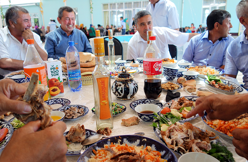 Lunch in Uzbekistan,Central Asia