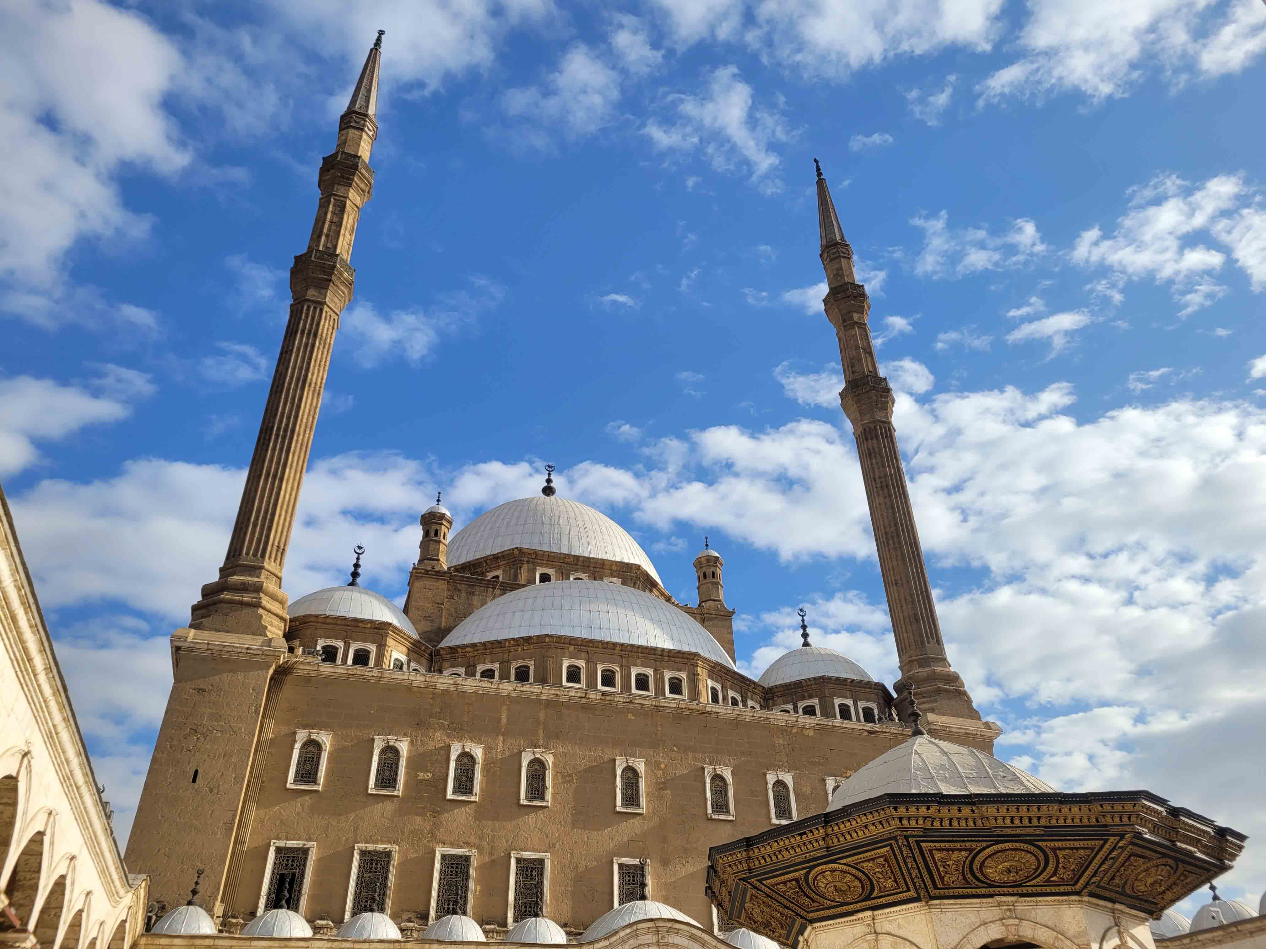 Courtyard of the Mosque of Muhammad Ali in Cairo, Egypt