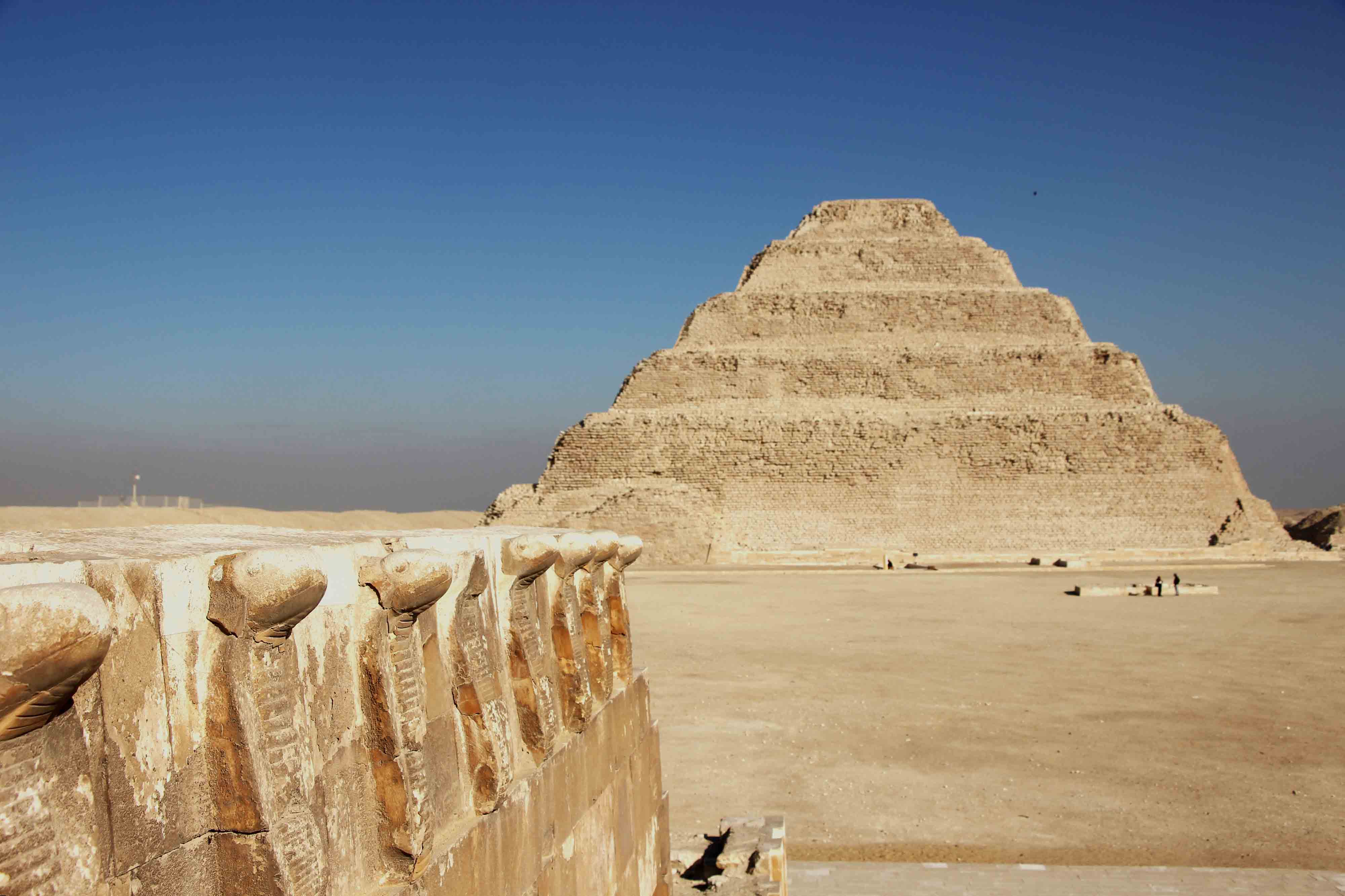 Viewpoint of the Step Pyramid of Djoser, found at Egypt’s Saqqara necropolis