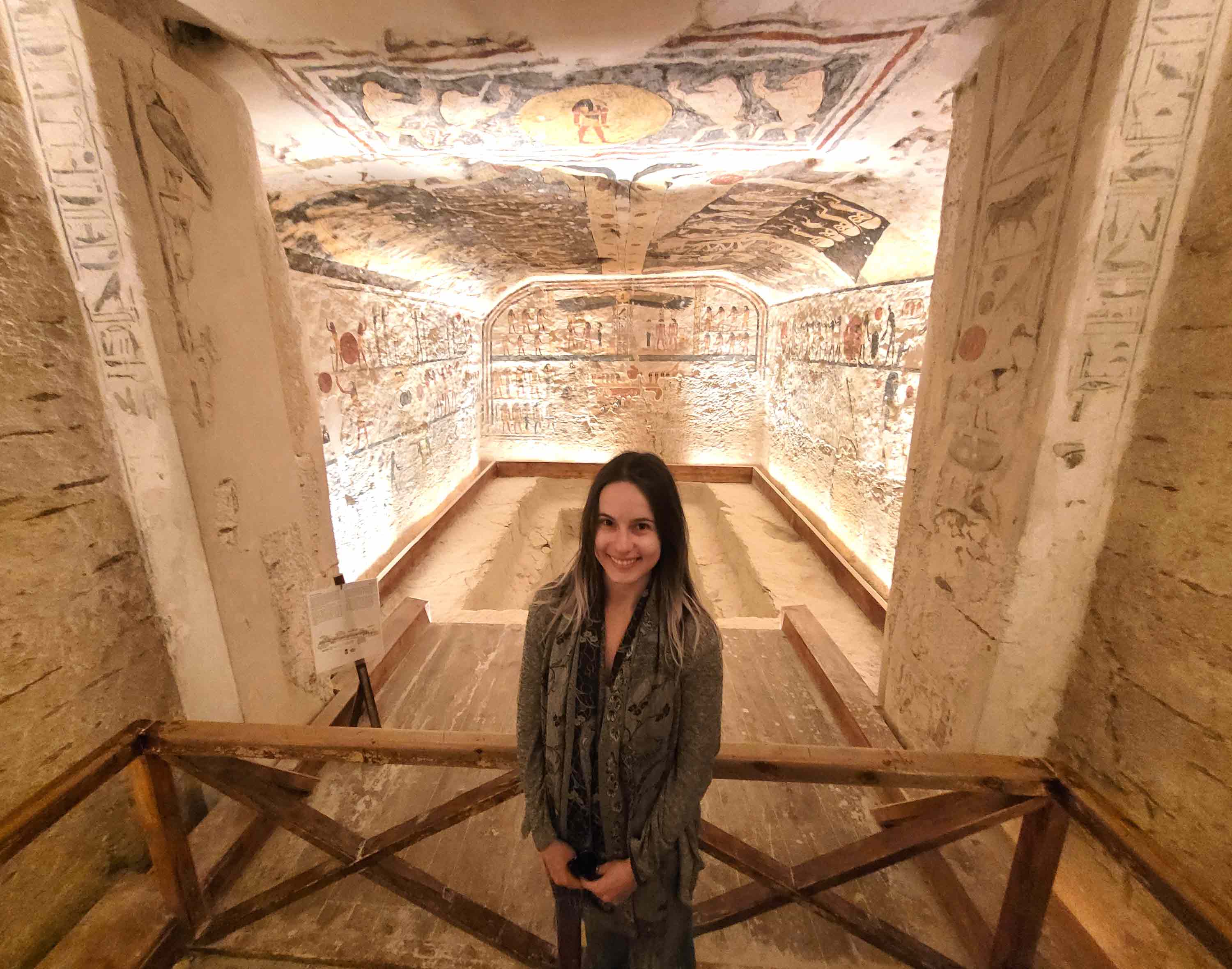Exploring the tomb of Ramses V and VI at Luxor’s Valley of the Kings in Egypt