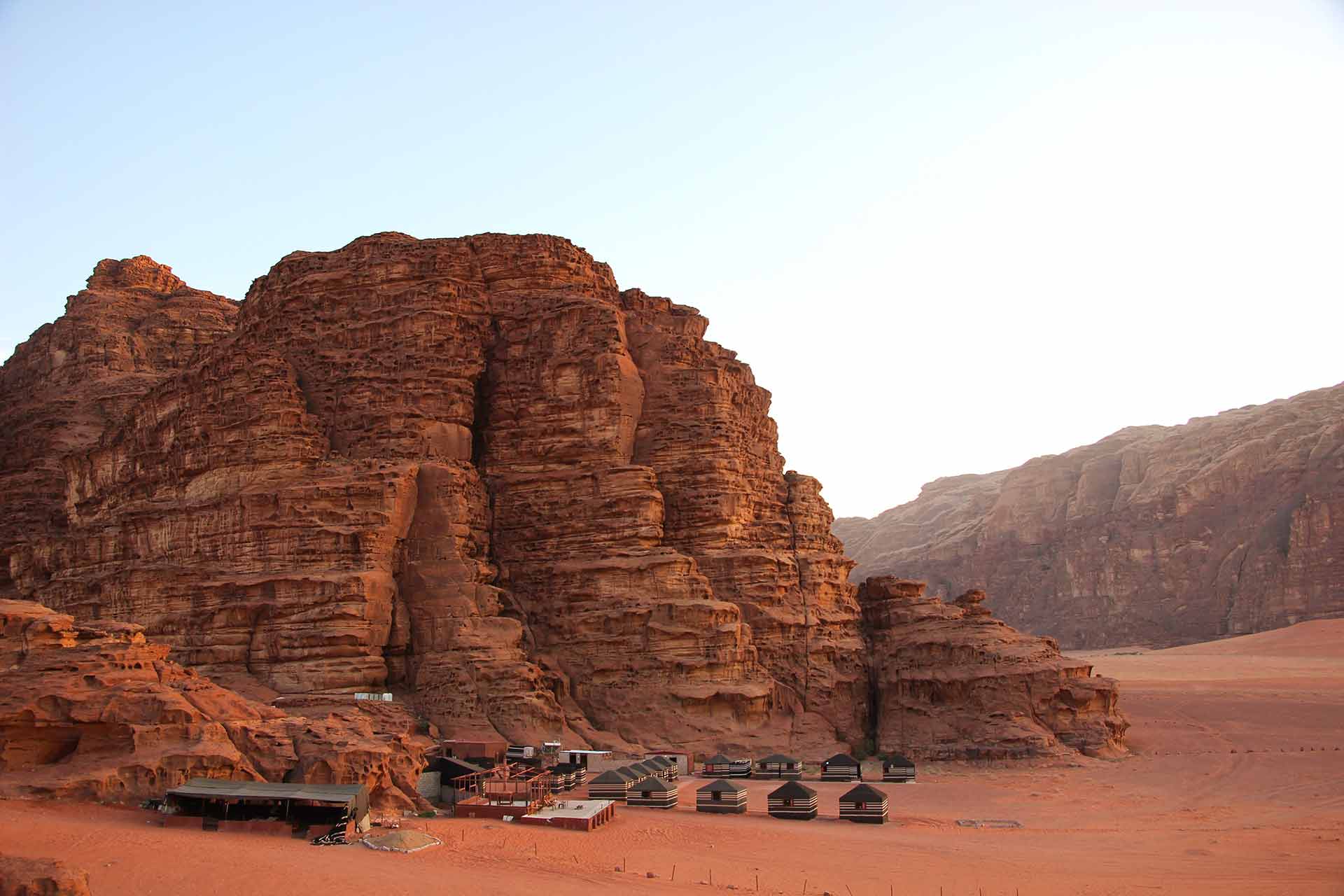 Desert camp in Wadi Rum, a UNESCO site in Jordan