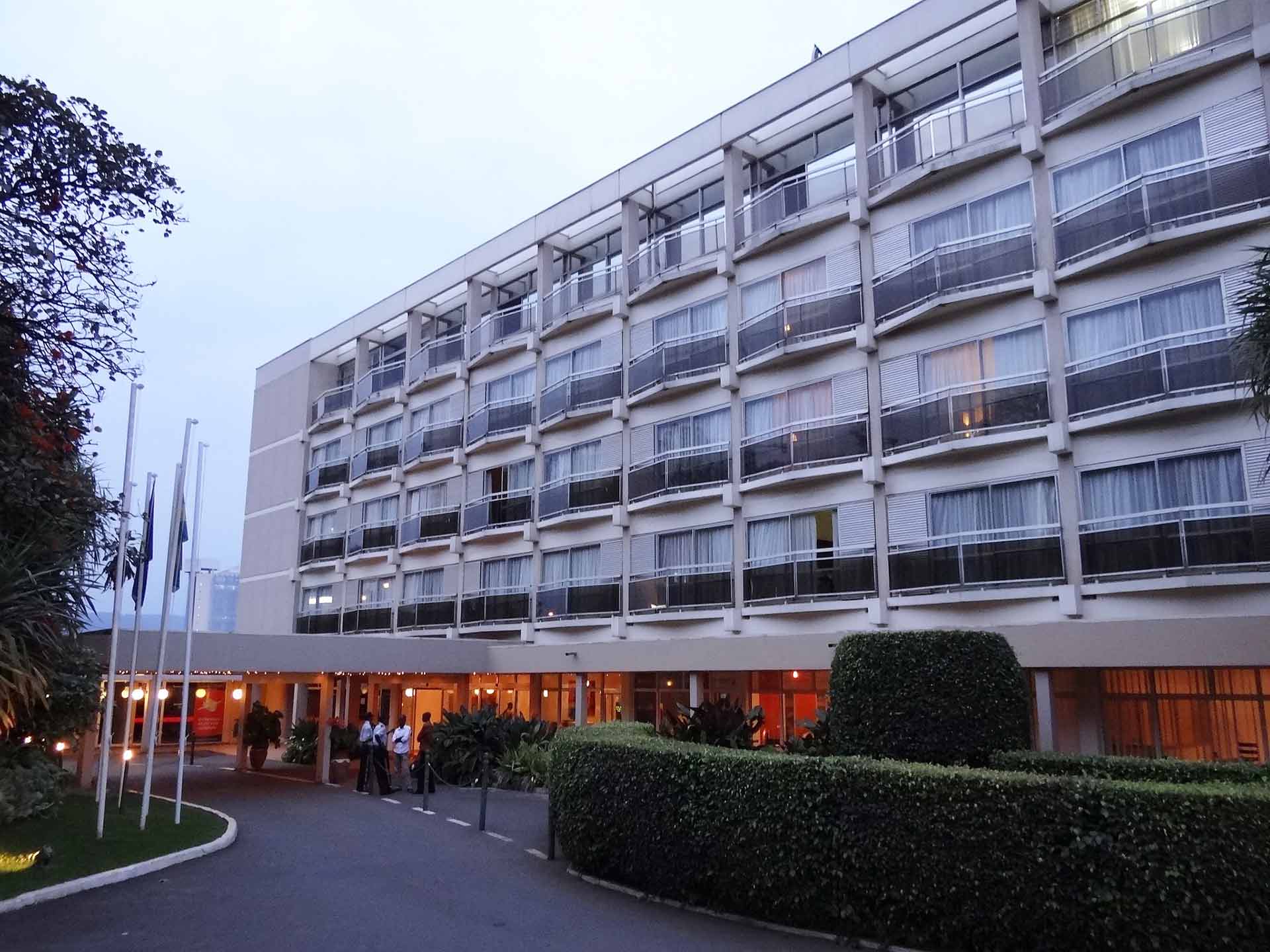 Facade of Hotel des Mille Collines - a.k.a. Hotel Rwanda - Kigali - Rwanda