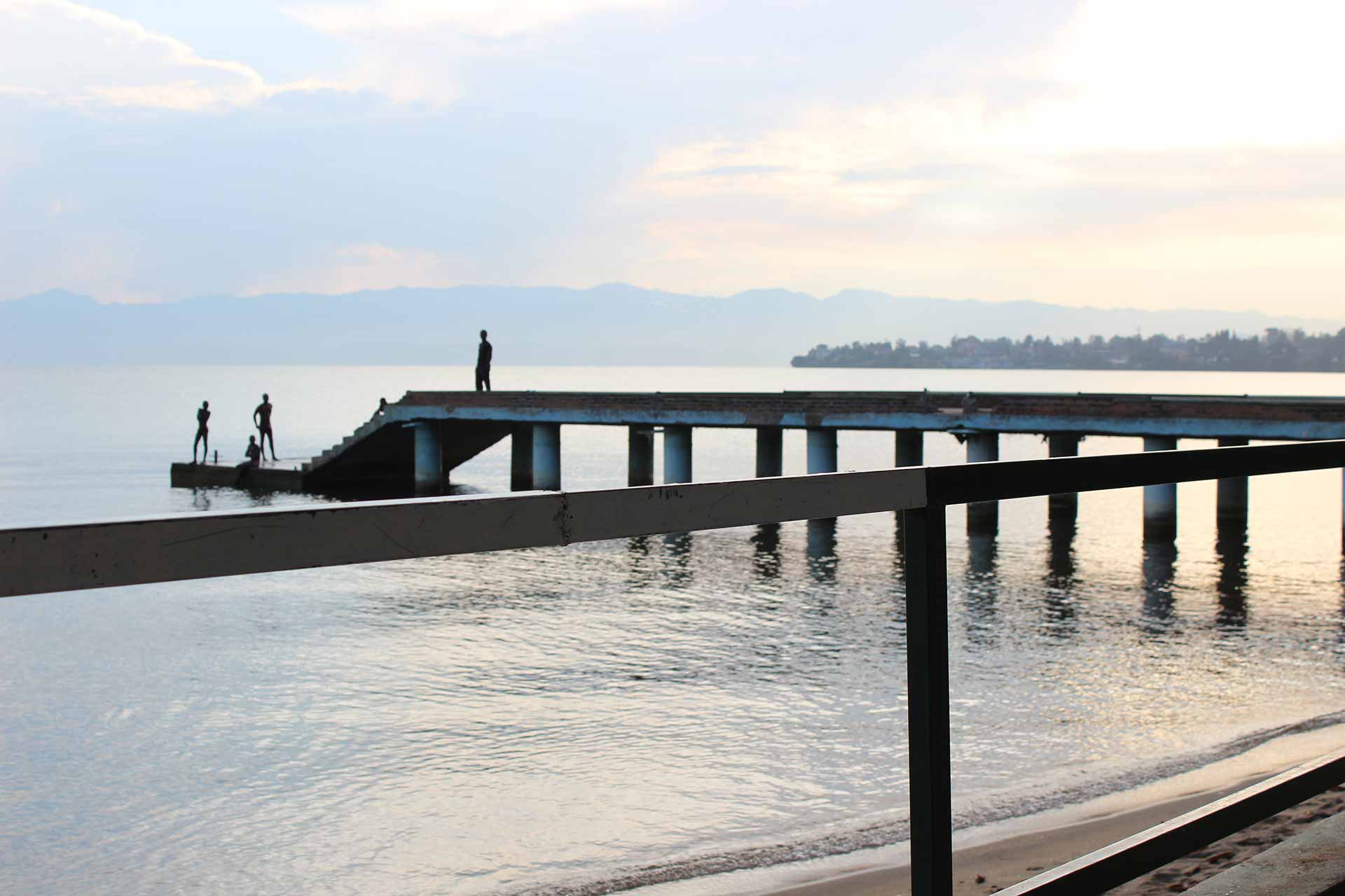 Enjoying the tranquil shores of Lake Kivu in Rwanda