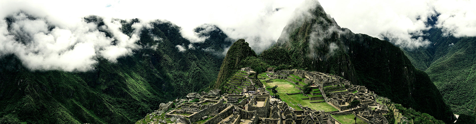 Foggy morning in Machu Picchu.