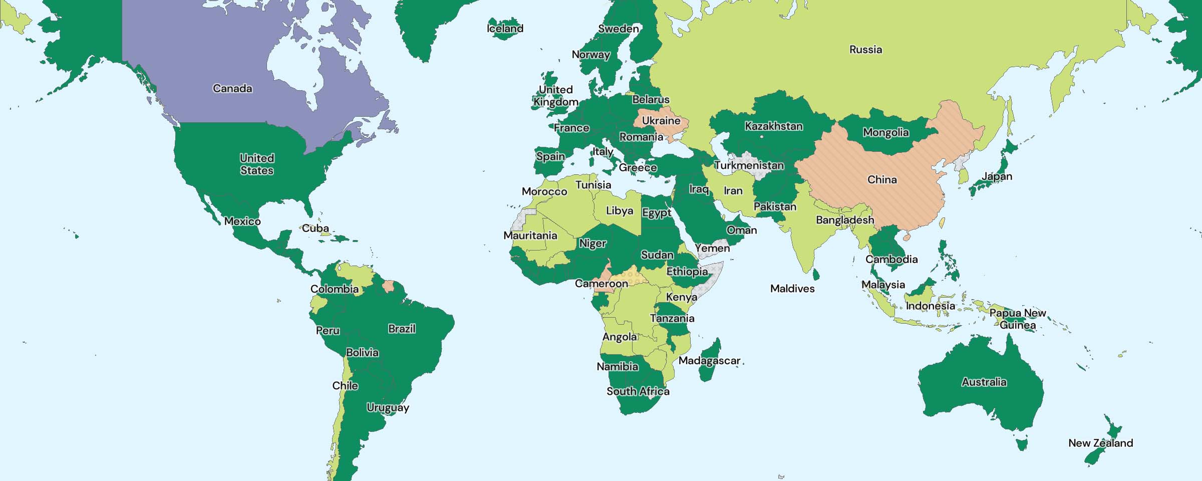 Travel Requirements Map