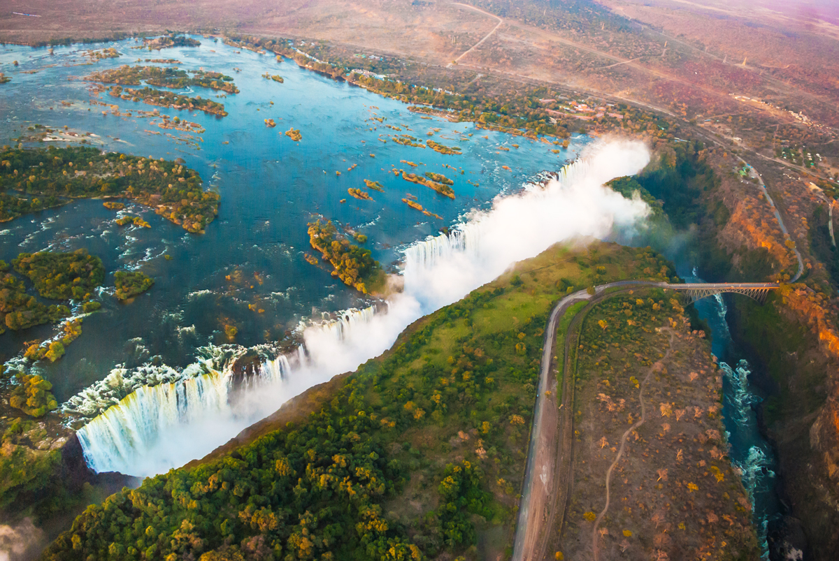 Victoria Falls from the air