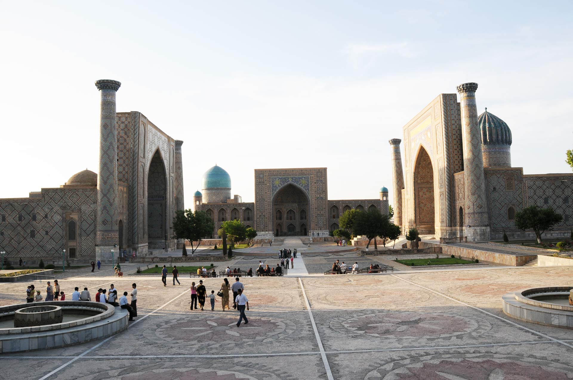 The Registan, the heart of the ancient city of Samarkand