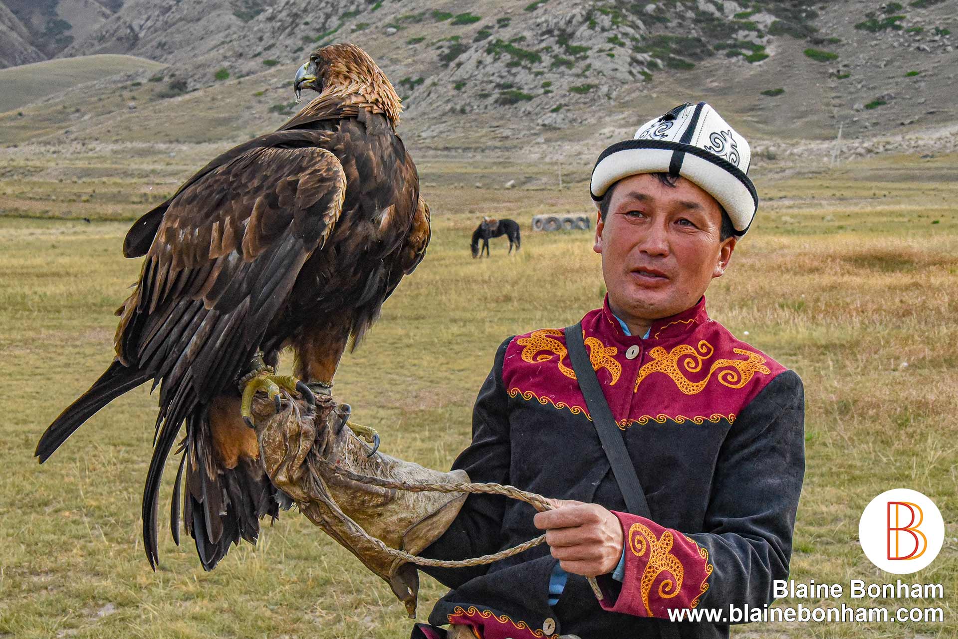 On the south shore of Kyrgyzstan's Issyk-Kul Lake, the second largest saline lake in the world, the eagle hunters (berkutchi) carry on a tradition originally developed for survival of nomadic tribes of Central Asia.