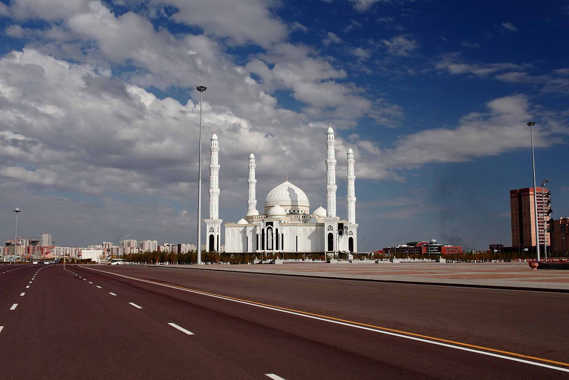 Khazret Sultan Mosque in the capital of Kazakhstan - the city of Astana