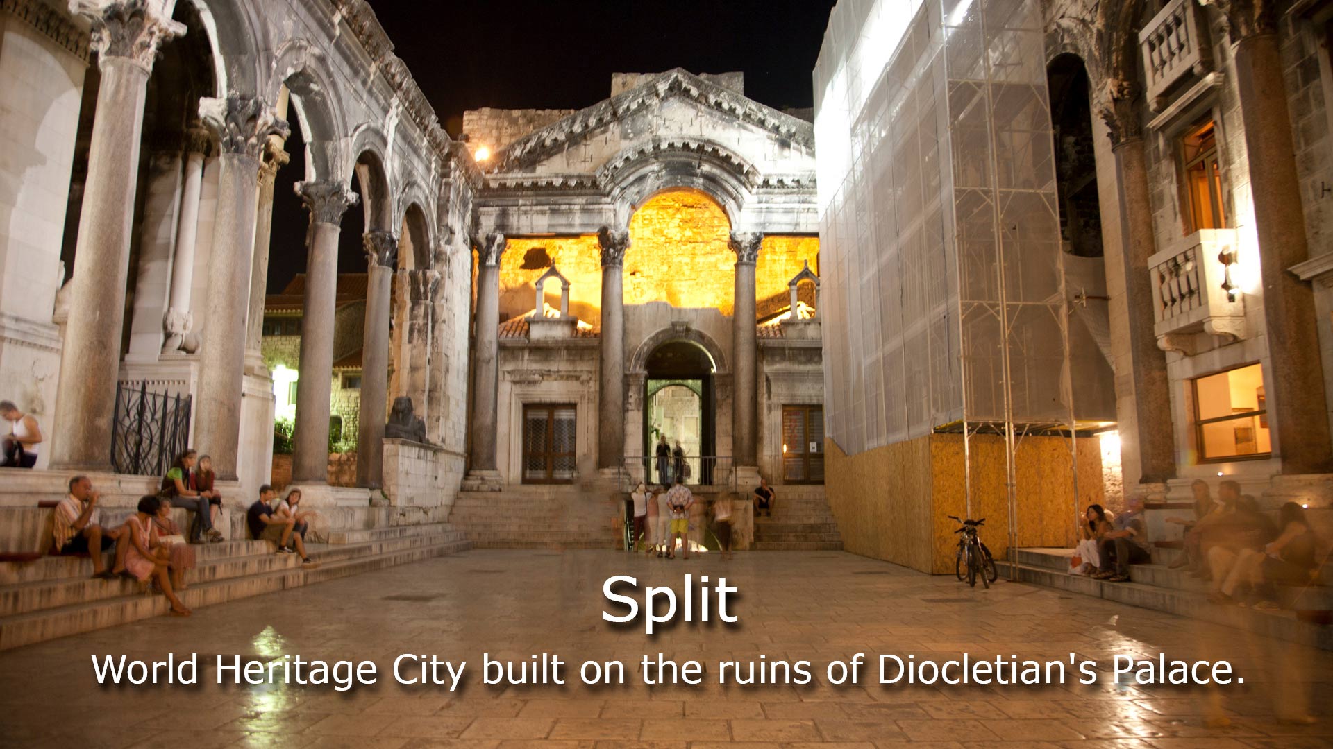 Split - World Heritage city built on the ruins of Diocletian's Palace.