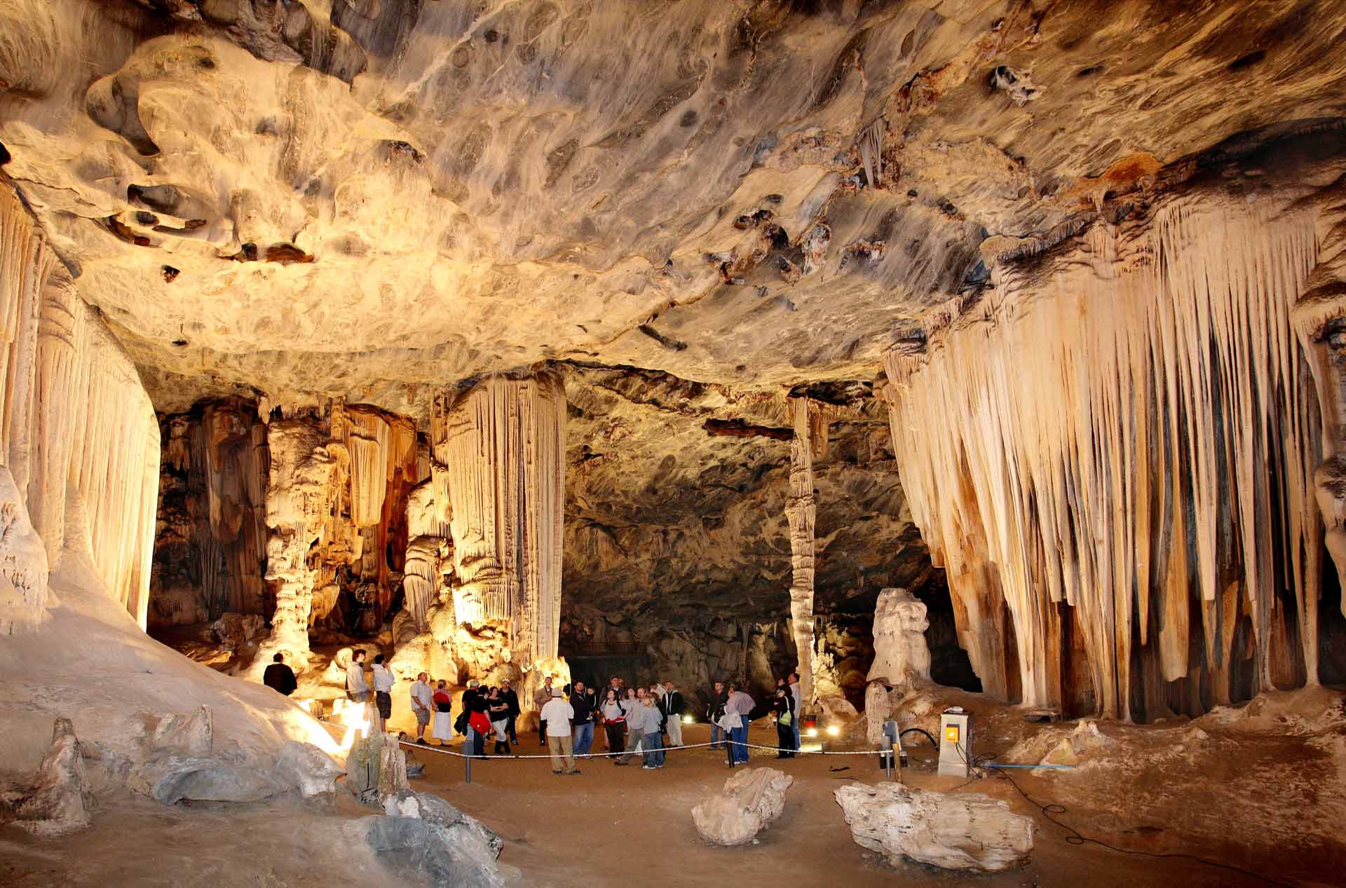 Group of tourists visiting Cango Caves in Oudtshoorn