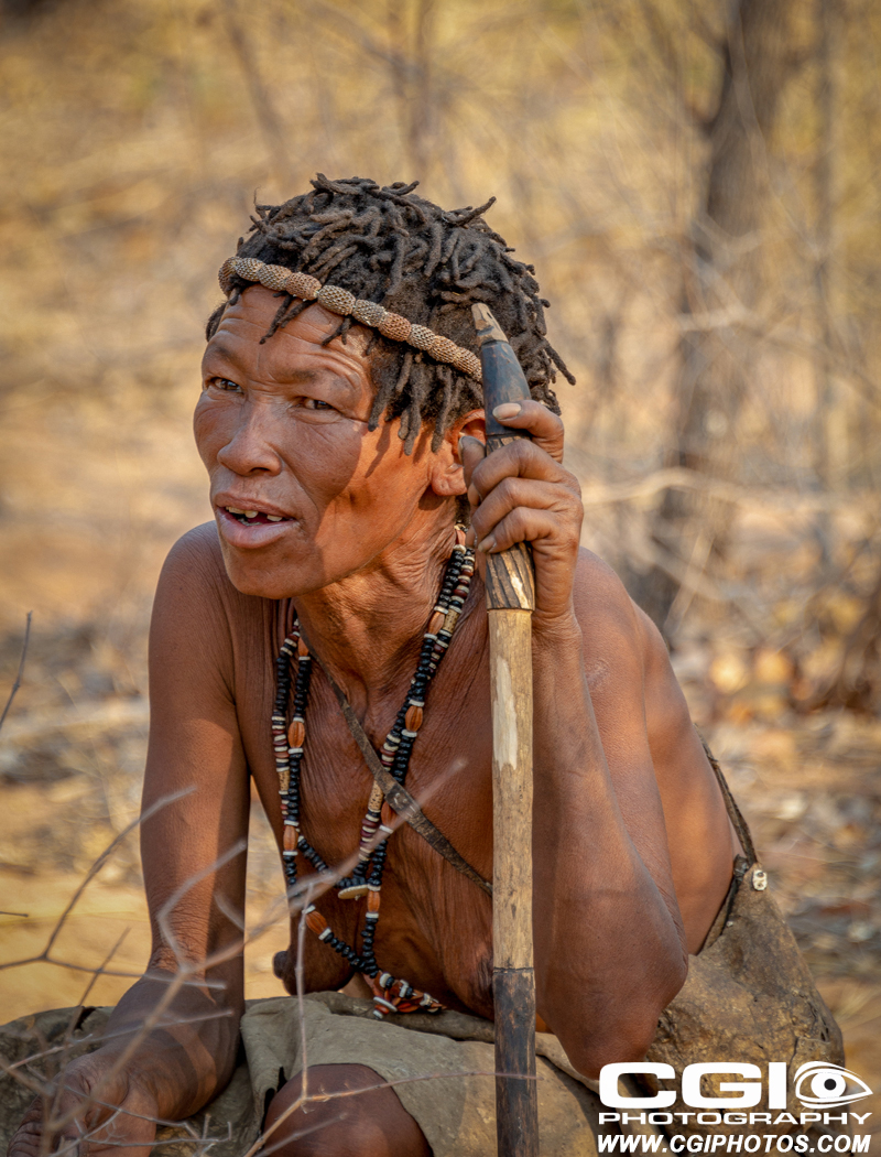 The Ju'Hoansi san live near Tsumkwe where they perform for passing tourists