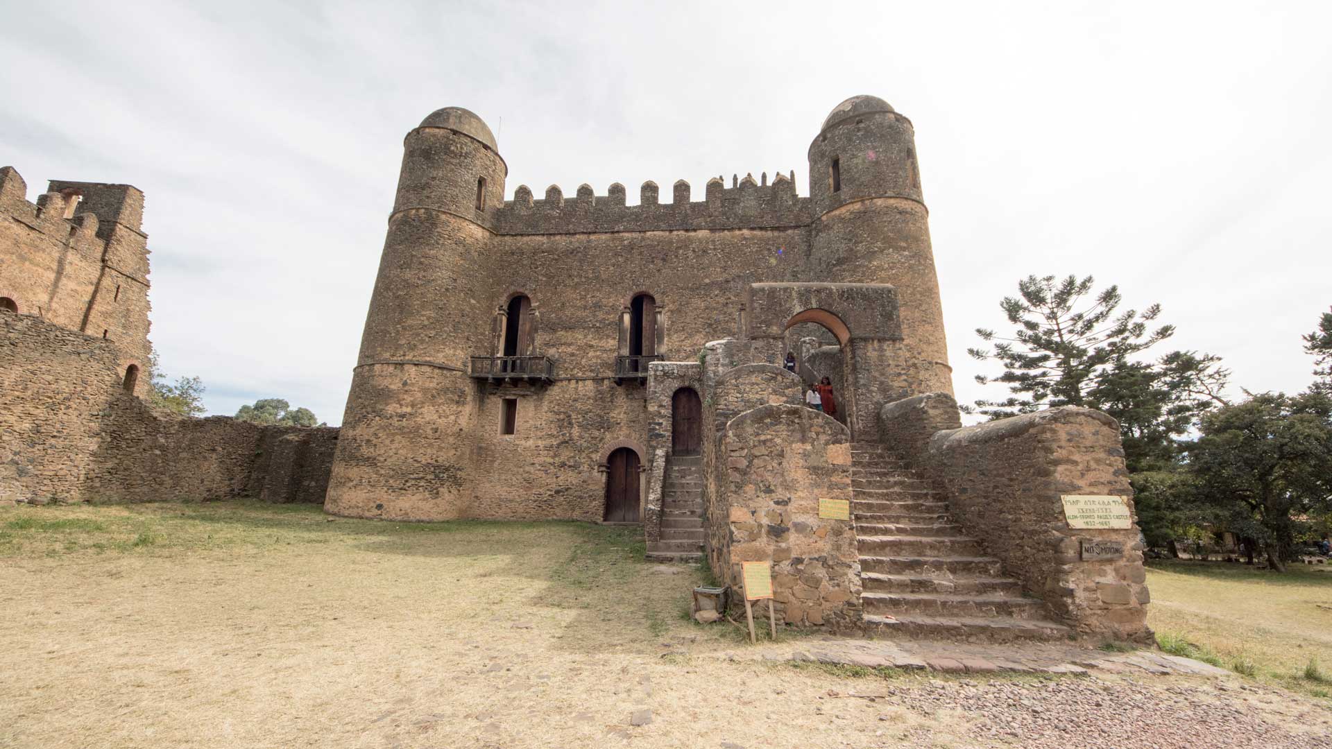 Fasilides Castle, founded by Emperor Fasilides in the 17th century ,Fasil Ghebbi (Royal Enclosure), Gondar, Ethiopia