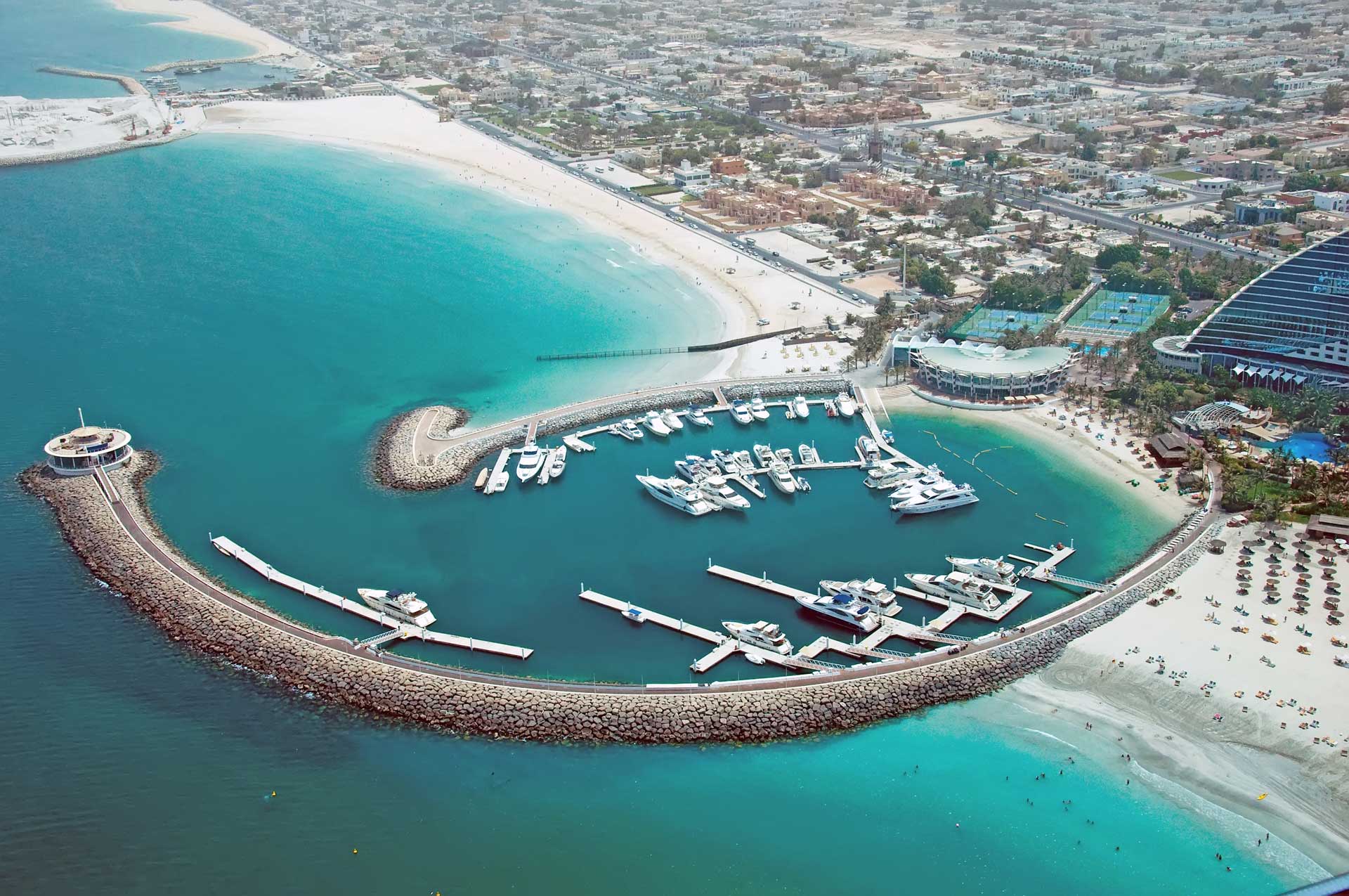 High Level View of Dubai Marina