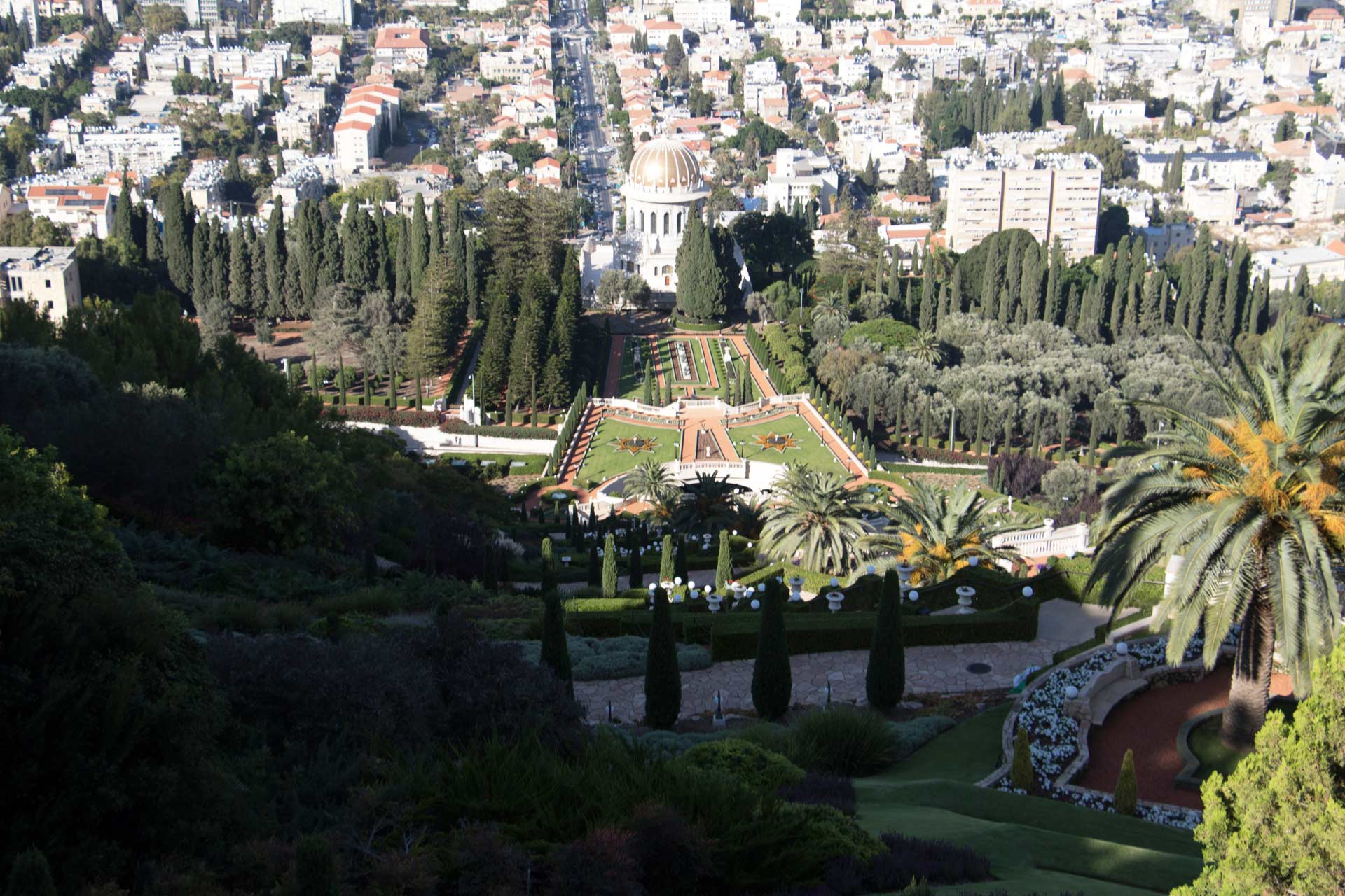 Shrine of the Bab and the Baha'i gardens, Haifa, Israel