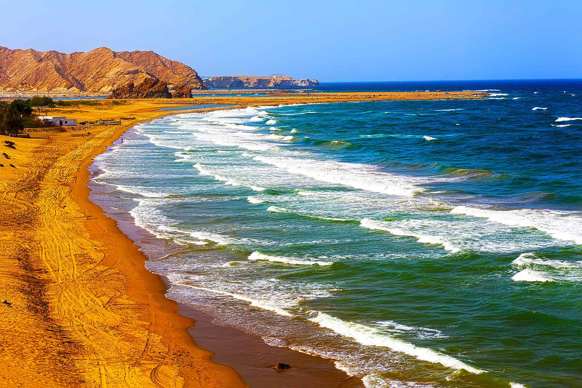 Amazingly beautiful beach near Muscat, Oman