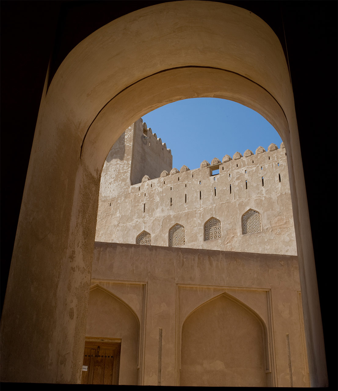 Red fort in Oman