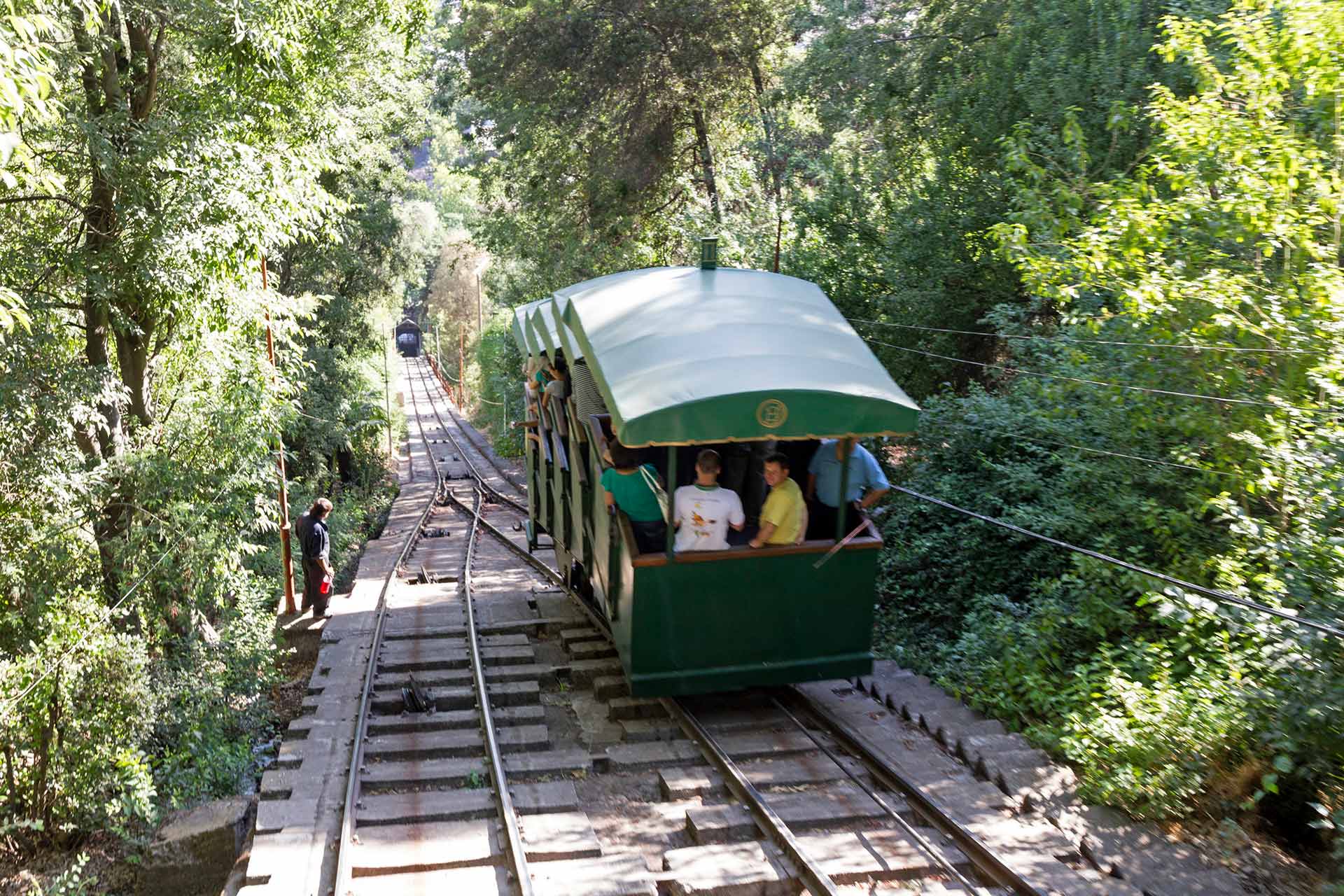 Funicular on Cerro San Cristóbal, Santiago, Región Metropolitana, Chile