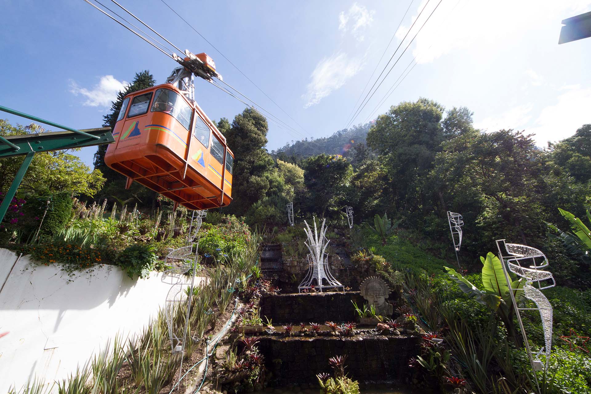 Cable car to Cerro Monserrate, Bogota, Distrito Capital de Bogotá, Colombia
