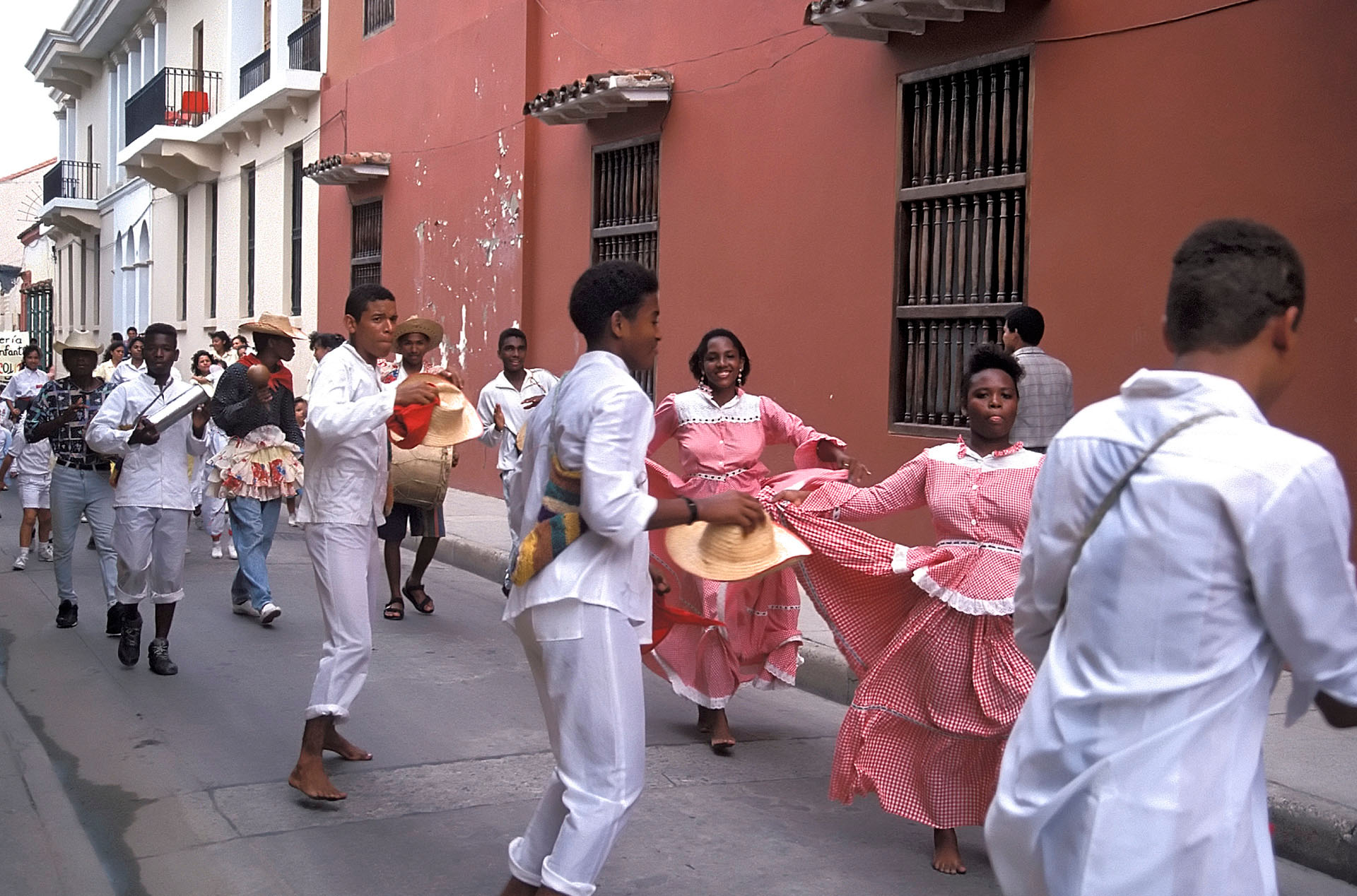 Children in a parade on All Saints Day, Cartagena, Bolívar, Colombia