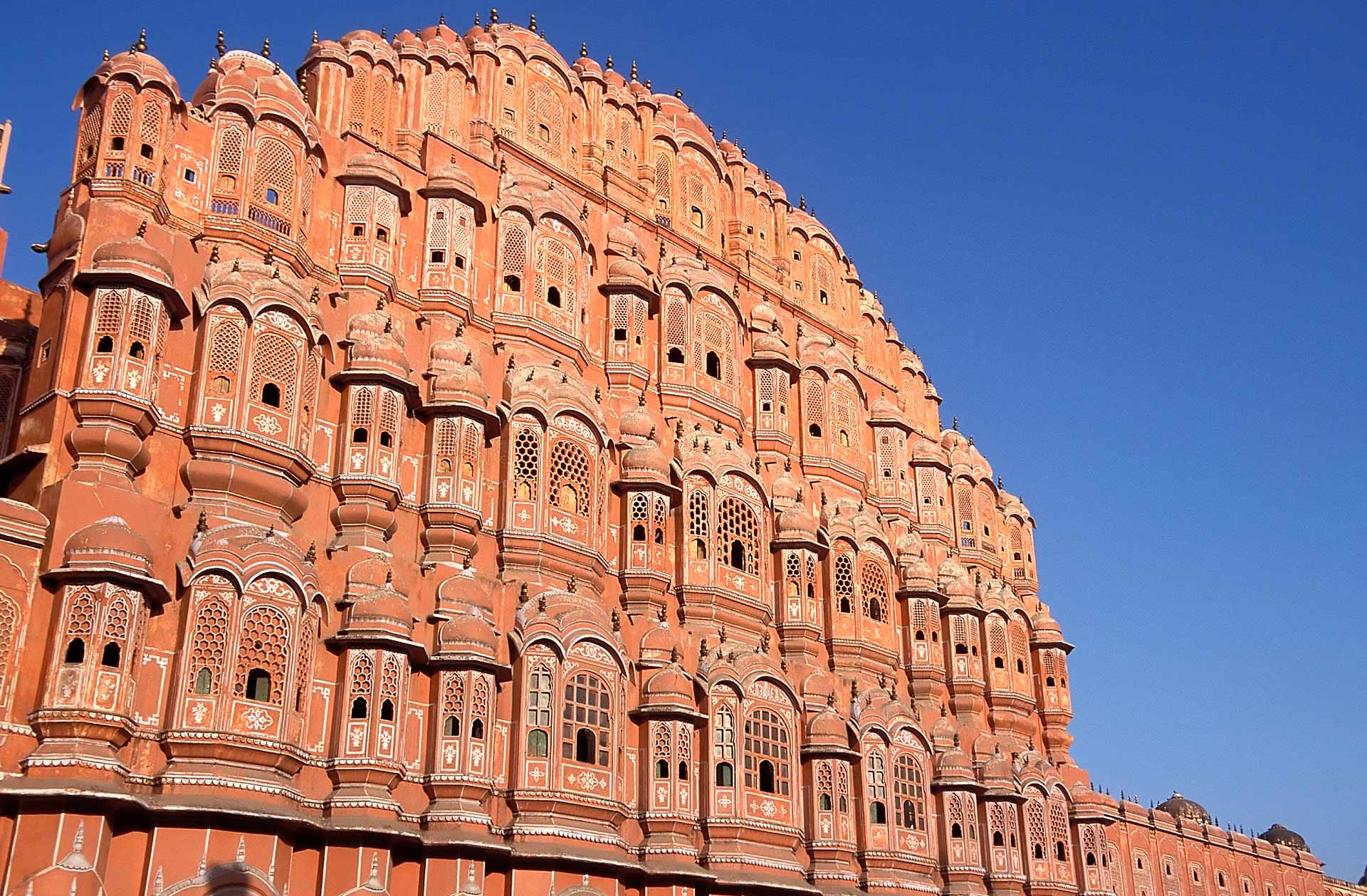 Hawa Mahal Palace or Palace of the Winds in Jaipur, Rajasthan state in India
