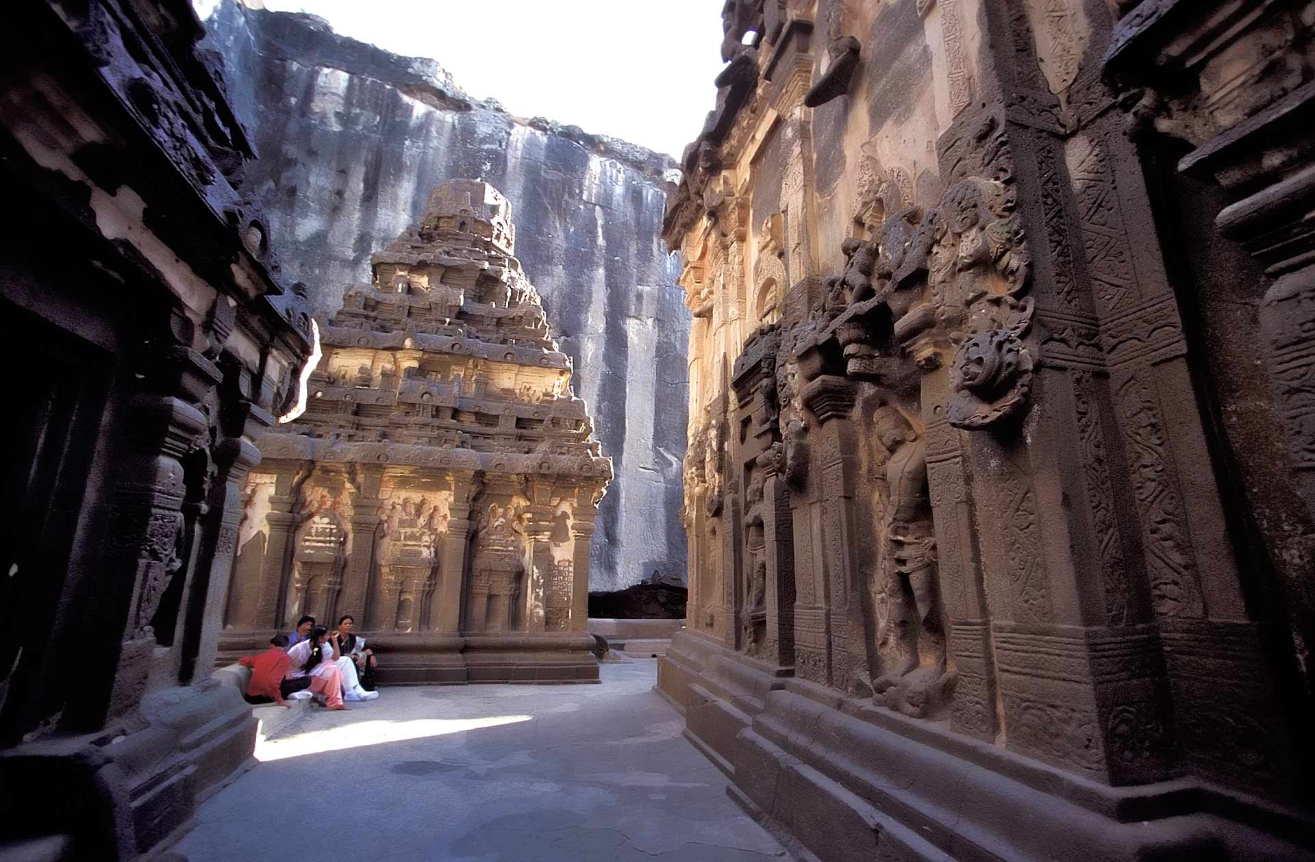 Kailasa Temple of Cave 16, Ellora Caves, Maharashtra, India