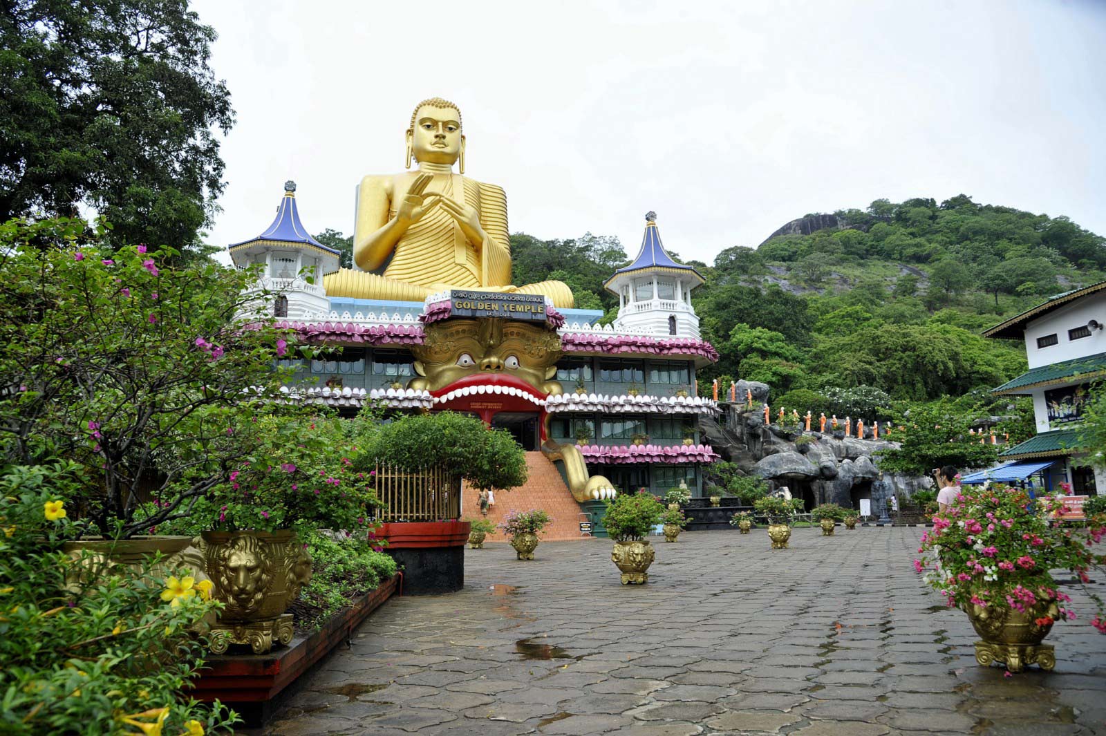 Golden Temple of Dambulla or Dambulla Cave Temple is a World Heritage Site near Dambulla, Sri Lanka