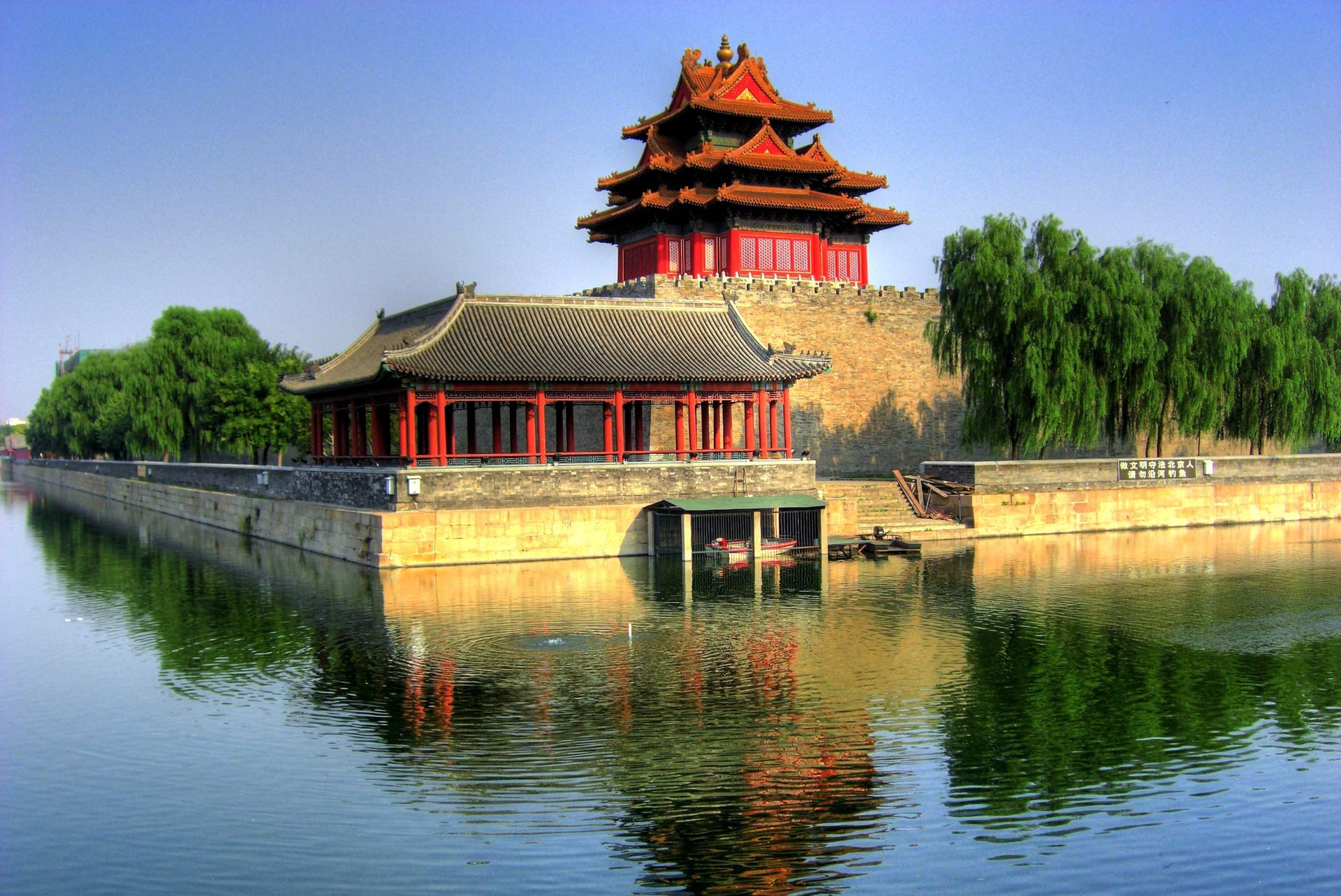 Watchtower of Forbidden city in Beijing