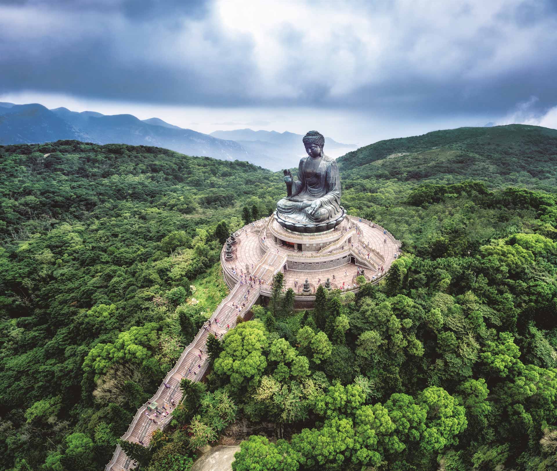 Giant Buddha/Po Lin Monastery in Hong Kong, Lantau Island